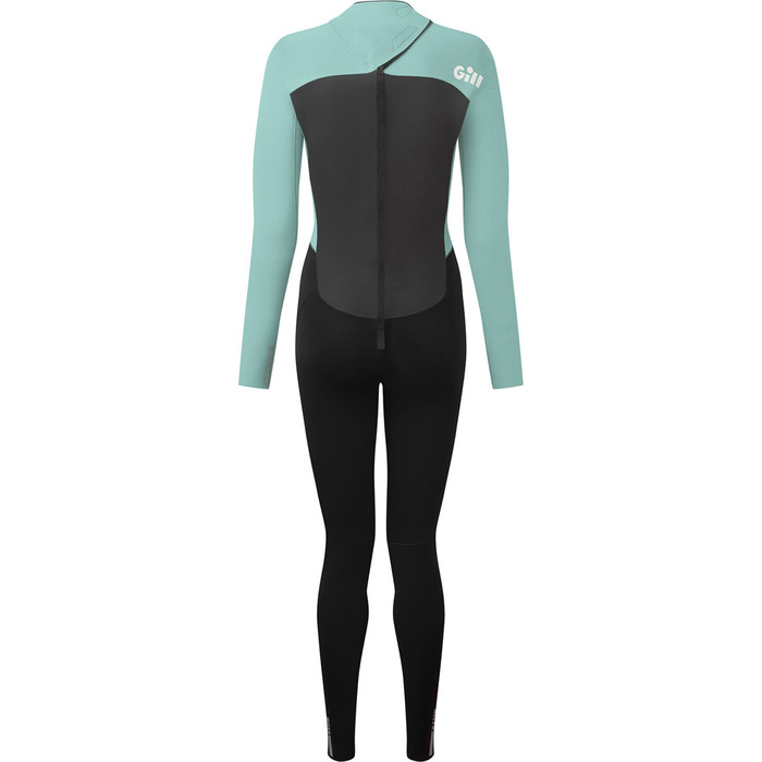 2024 Gill Womens Pursuit 4/3mm GBS Back Zip Wetsuit 5029W - Eggshell / Black